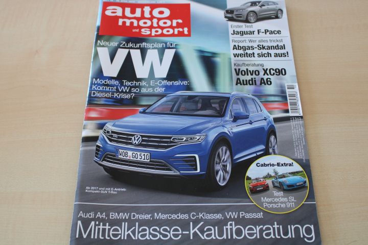 Deckblatt Auto Motor und Sport (10/2016)